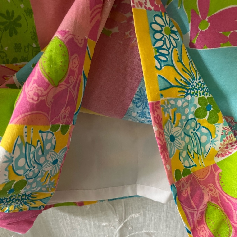 Lilly Pulitzer Colorful Patchwork Mini Dress Size… - image 4